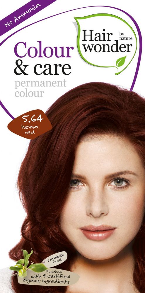  Vopsea par naturala, Colour & Care Henna Red 5.64, Hairwonder
