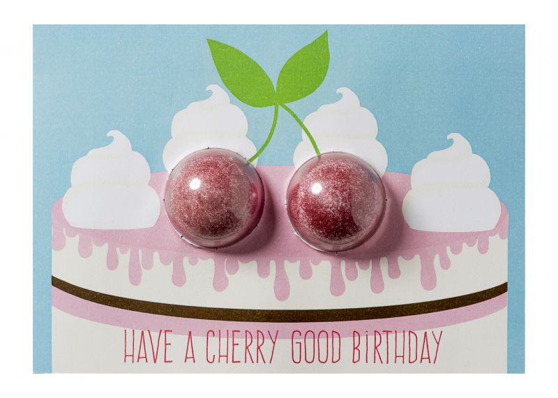 Felicitare Cherry Good Birthday, Bomb Cosmetics