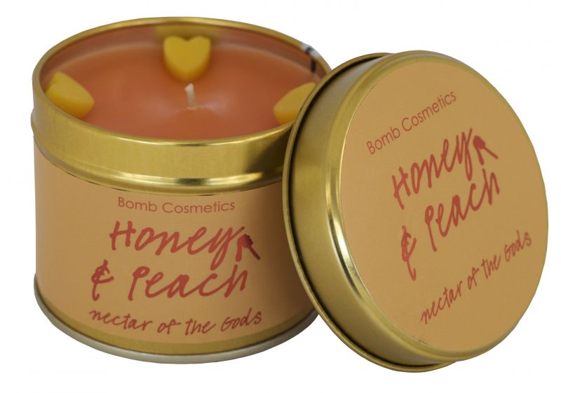 Тин косметика. Bomb Cosmetics. Honey Peach sachet. Свечки бомбы. Peachy бомба для ванны.