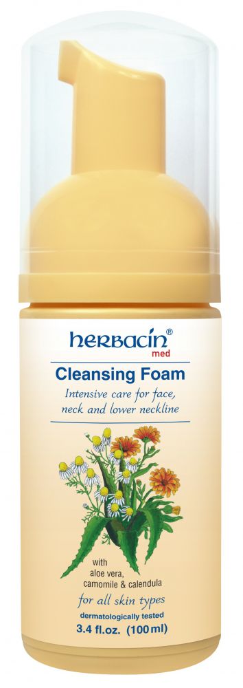 Spuma de curatare faciala, Herbacin, 200 ml