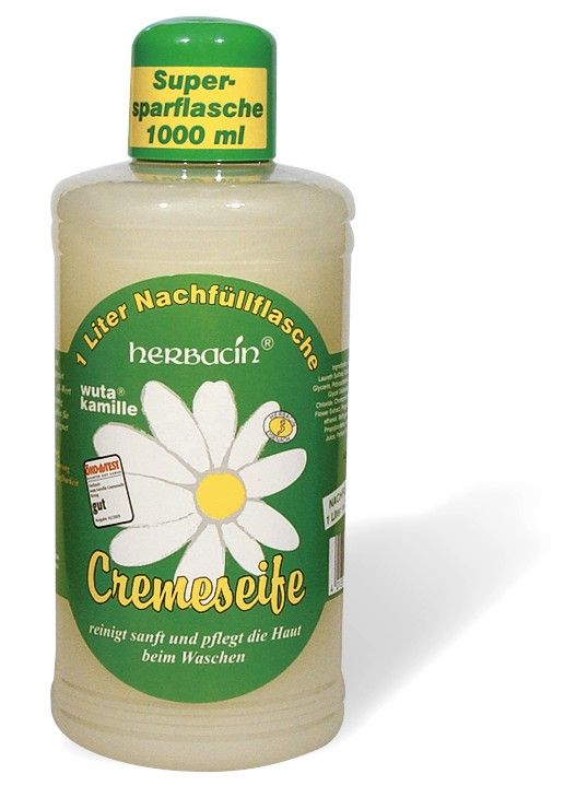 Rezerva sapun-crema lichid cu musetel, Herbacin, 1000 ml