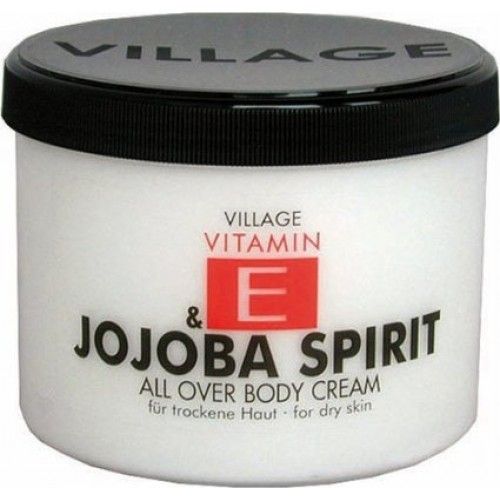 Crema corp cu vitamina E si Jojoba, Village Cosmetics, 500 ml