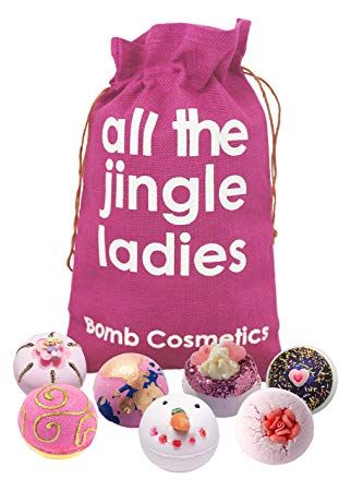 Set cadou All The Jingle Ladies Hessian Sack, Bomb Cosmetics