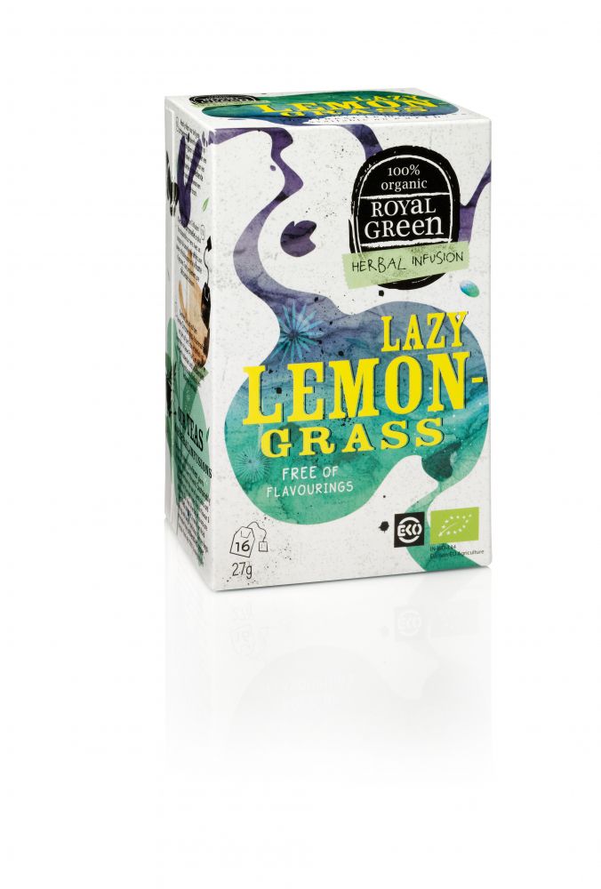 Ceai Lazy Lemongrass, Royal Green, 27 gr, 16 plicuri