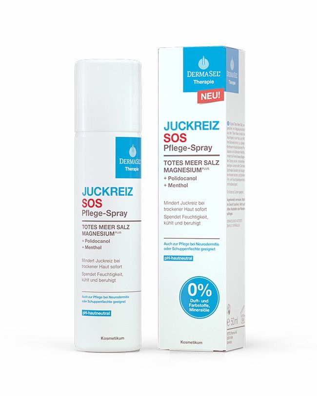 Spray de ingrijire SOS anti-prurit cu polidocanol, mentol si minerale Dermasel 50 ml