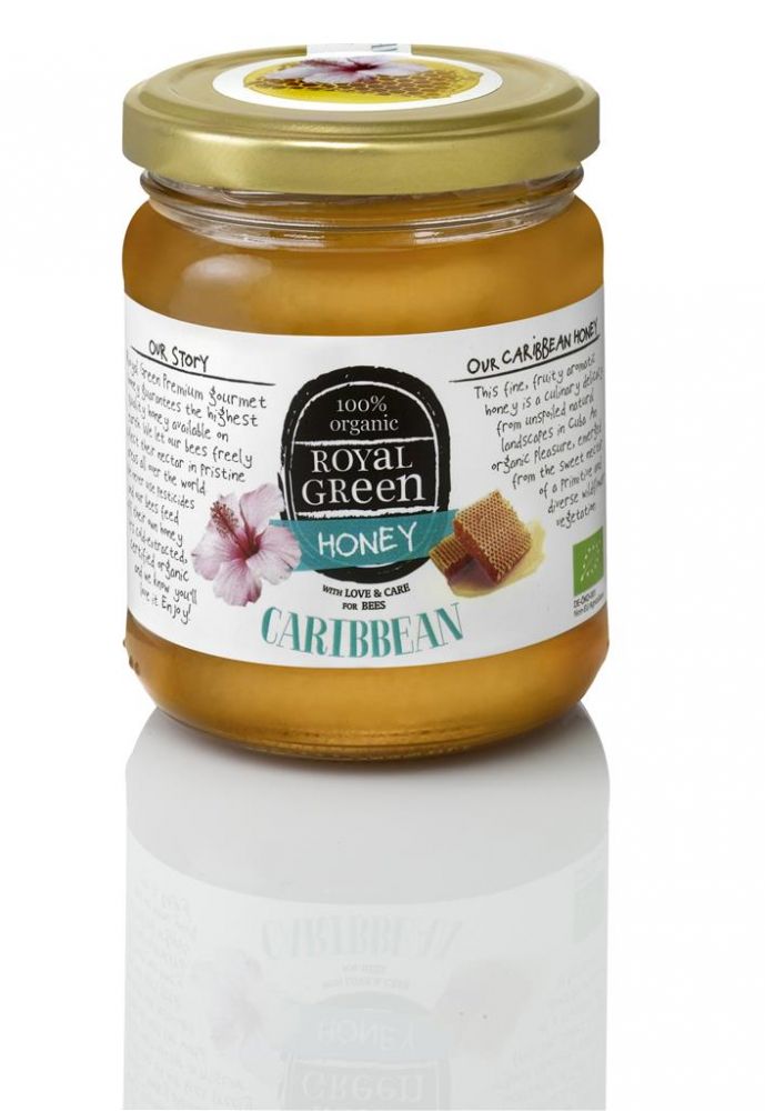 Miere Caribbean Honey, certificata ecologic, Royal Green, 250 g