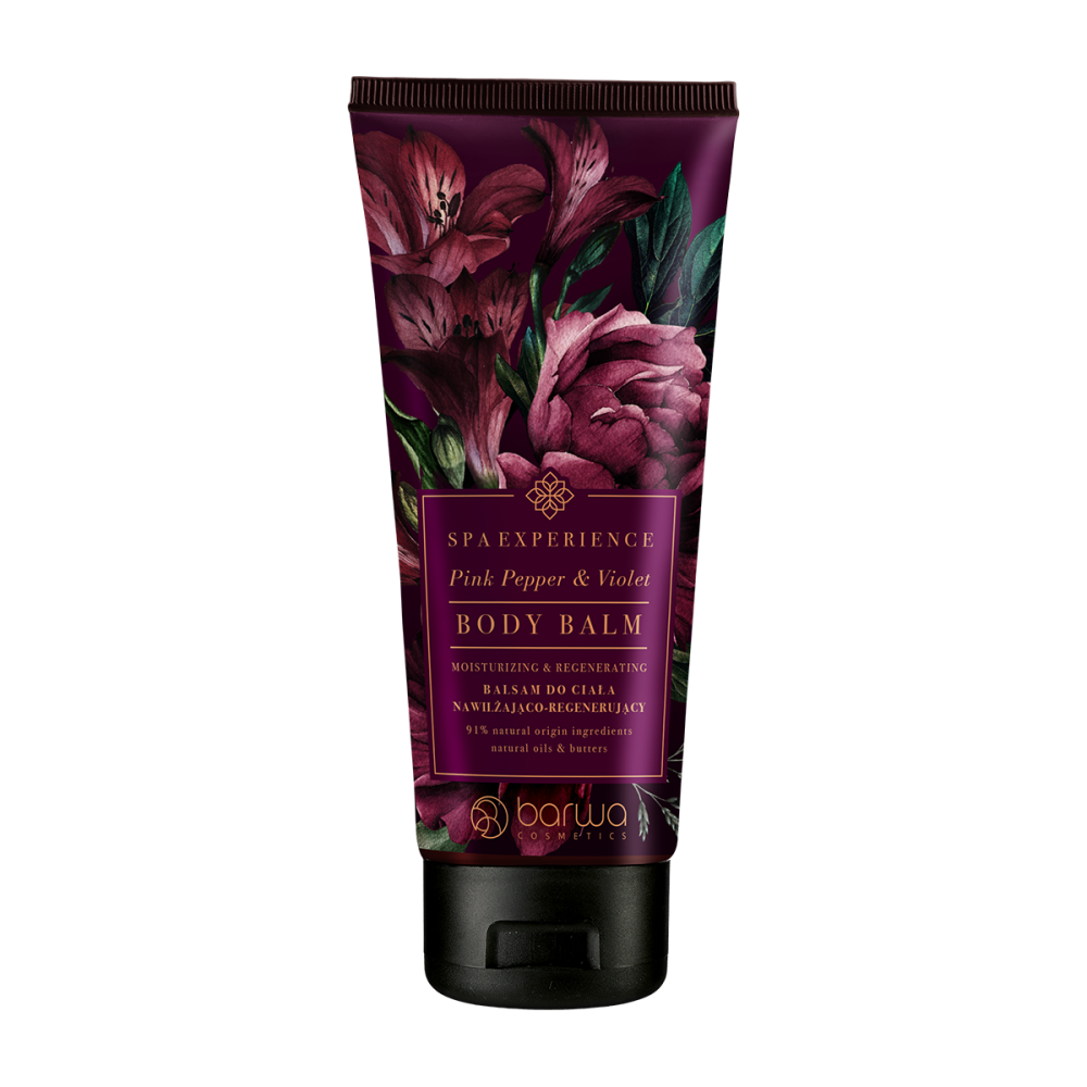 Balsam de corp hidratant si regenerant cu piper roz si violete, Spa Experience, Barwa Cosmetics, 200 ml