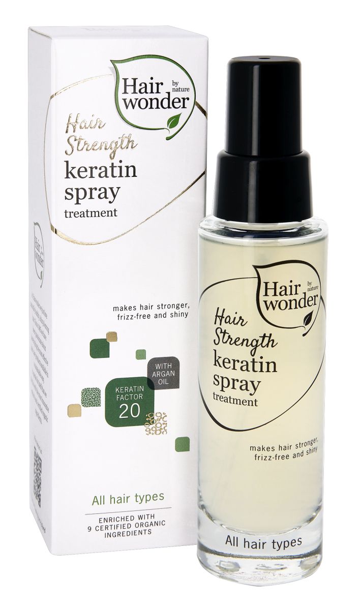 Spray pentru par tonifiant cu keratina, provitamina B5, ulei de argan, Hairwonder, 50 ml
