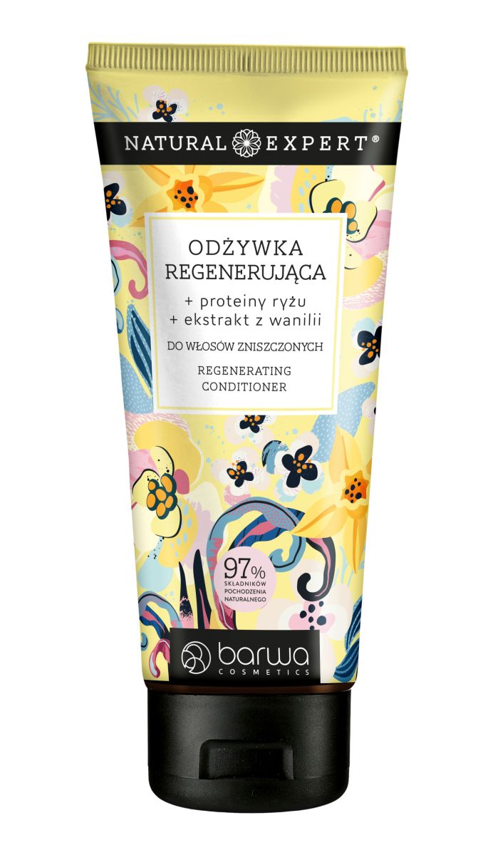 Balsam par regenerant cu proteine din orez si extract de vanilie, Barwa Cosmetics, tub 200 ml