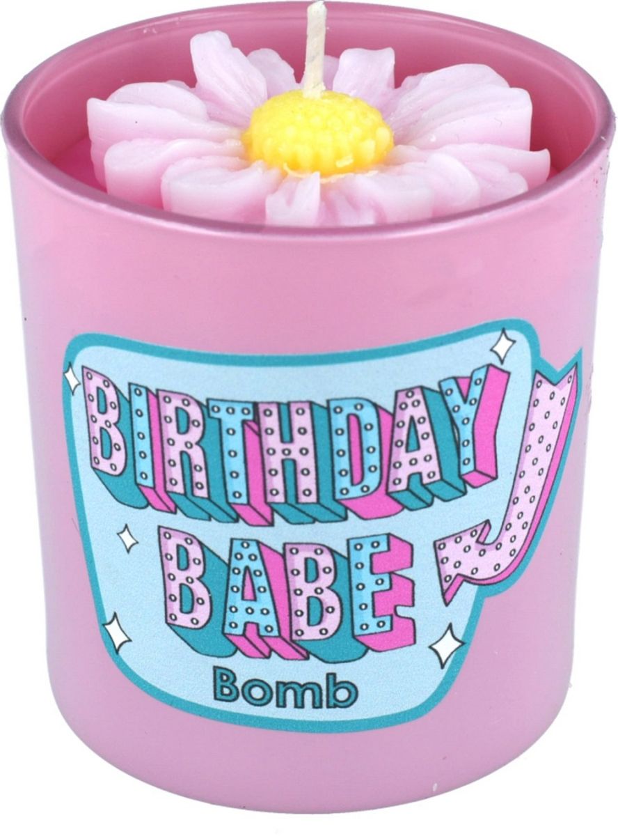 Lumanare parfumata in vas de sticla Birthday Babe Flower Bomb Cosmetics