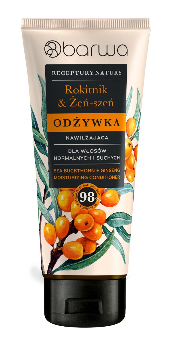 Balsam par hidratant cu catina si ginseng, Barwa Cosmetics, 200 ml