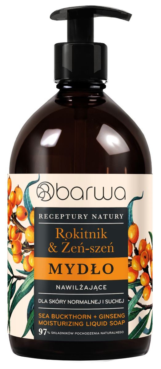 Sapun lichid hidratant cu catina si ginseng, Barwa Cosmetics, 480 ml