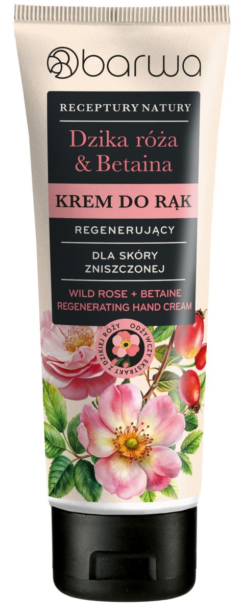 Crema maini regeneranta cu trandafir salbatic si betaina, Barwa Cosmetics, 100 ml