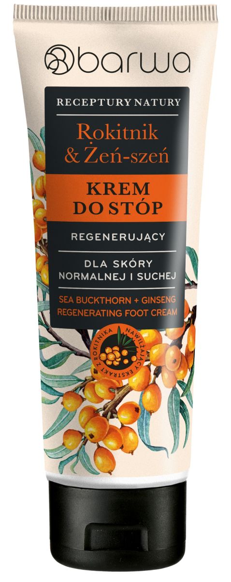 Crema regeneranta picioare catina si ginseng, Barwa Cosmetics, 100 ml