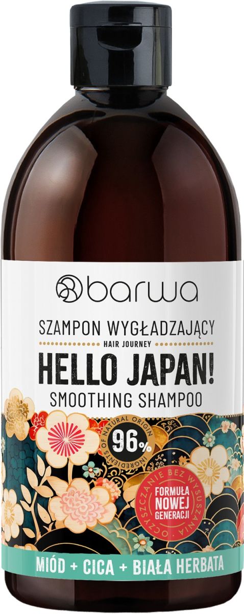Sampon netezitor HELLO JAPAN! cu miere, ceai alb si centella asiatica, Barwa Cosmetics, 380 ml