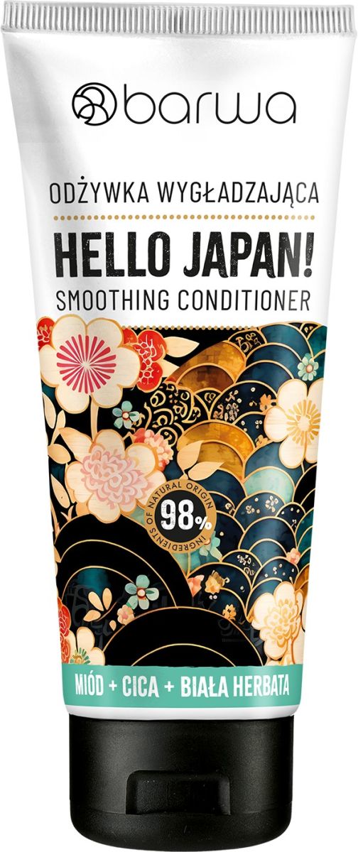 Balsam par netezitor HELLO JAPAN! cu miere, ceai alb si centella asiatica, Barwa Cosmetics, 200 ml
