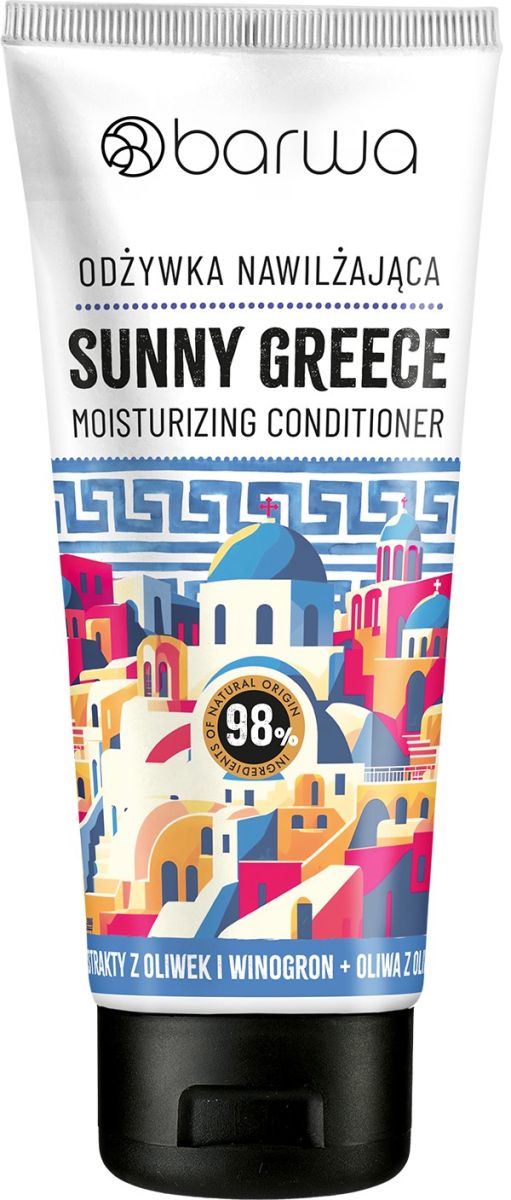 Balsam par hidratant SUNNY GREECE cu extract de masline si struguri, Barwa Cosmetics, 200 ml