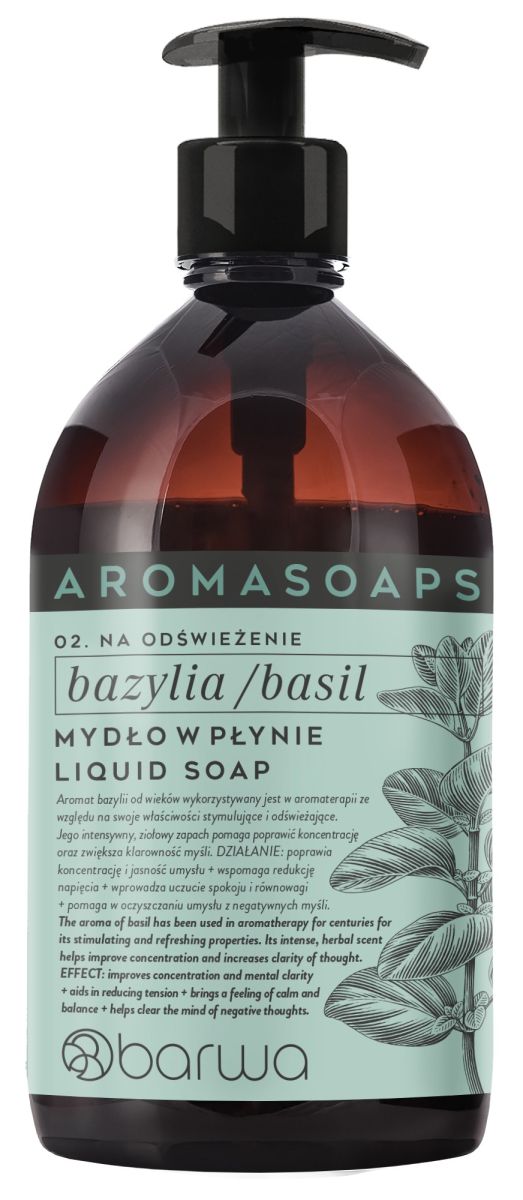 Sapun lichid cu busuioc, Barwa Cosmetics, 500 ml