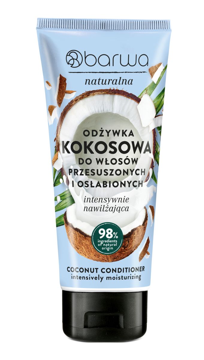 Balsam de par Natural cu nuca de cocos, Barwa Cosmetics, 200 ml
