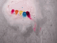 Sare de baie, Watercolours Raining Rainbows, Bomb Cosmetics, 150 gr  