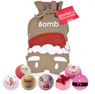 Set cadou Santas Favourite Hessian Sack, 7 produse, Bomb Cosmetics