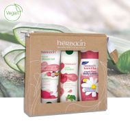 Set cadou ingrijire corp Herbacin Body Care Fruity, Herbacin, 750 ml