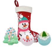 Set cadou Snowlady Stocking, 3 produse, Bomb Cosmetics