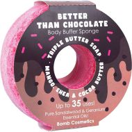 Sapun exfoliant cu burete Better Than Chocolate Donut Body Buffer, Bomb Cosmetics