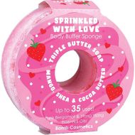 Sapun exfoliant cu burete Sprinkled with Love Donut Body Buffer, Bomb Cosmetics