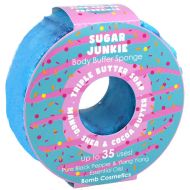 Sapun exfoliant cu burete Sugar Junkie Donut Body Buffer, Bomb Cosmetics