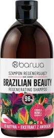 Sampon regenerant BRAZILIAN BEAUTY cu keratina si extract de avocado, Barwa Cosmetics, 380 ml